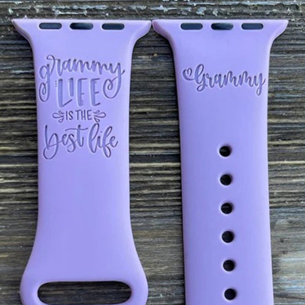 Grammy Life is The Best Life iWatch Band, inspirational Apple Watch Band