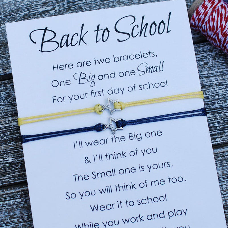 Back to School Bracelets First Day of School Bracelet Star Bracelet