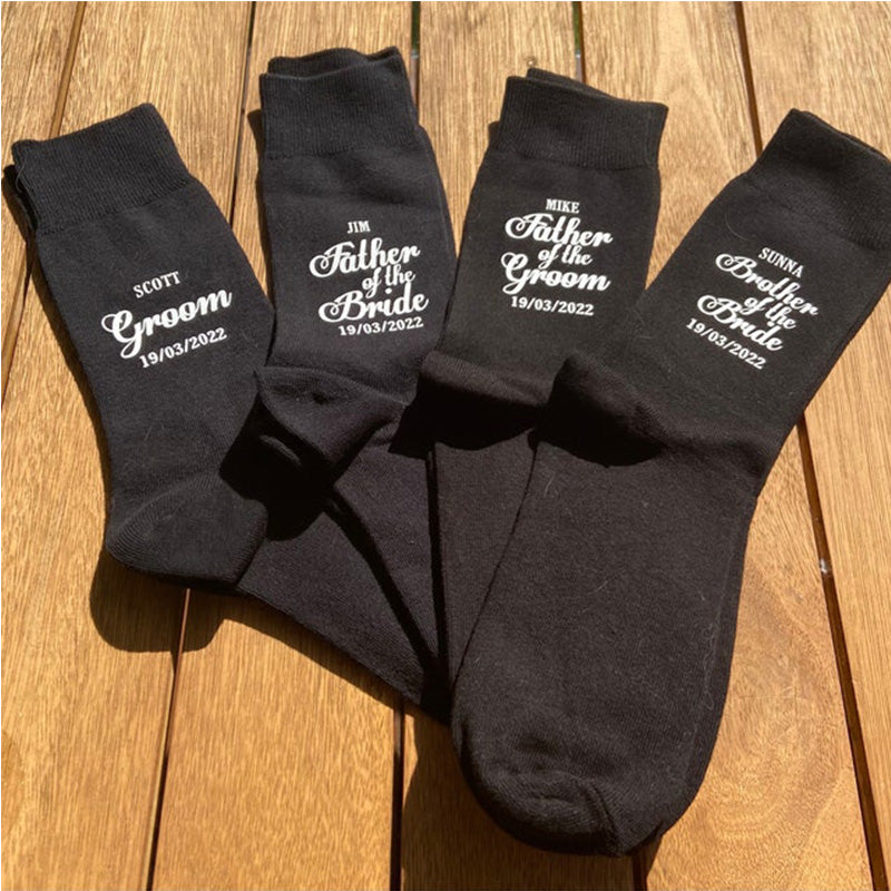 Personalised wedding socks * Groom * Page Boy * Best Man* Groomsman Gift