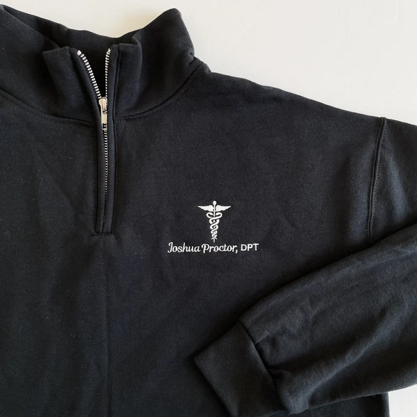 Gift For Nurse, Physician Assistant, Doctor | Personalized Medical Jacket | Quarter Zip Sweatshirt For Women & Men Graduation Gift For Nurse