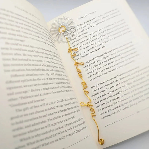 Daisy Wire Name, Personalized Gift, Name Bookmark