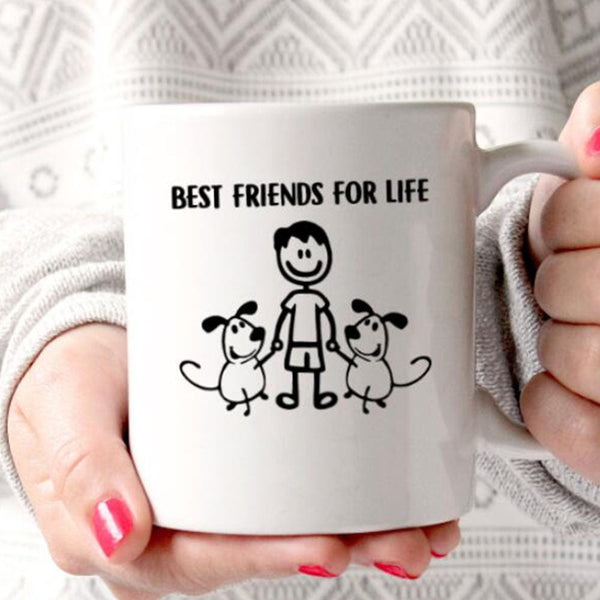 Personalized Best Friends For Life Dog Coffee Mug