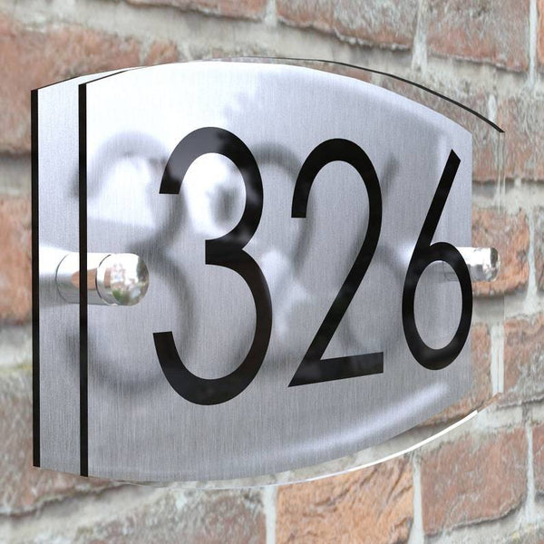 Modern Contemporary Property Number Door Sign Plaque