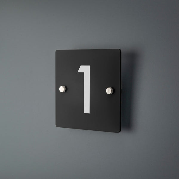 Contemporary Modern House Number Sign Printed Address Signage