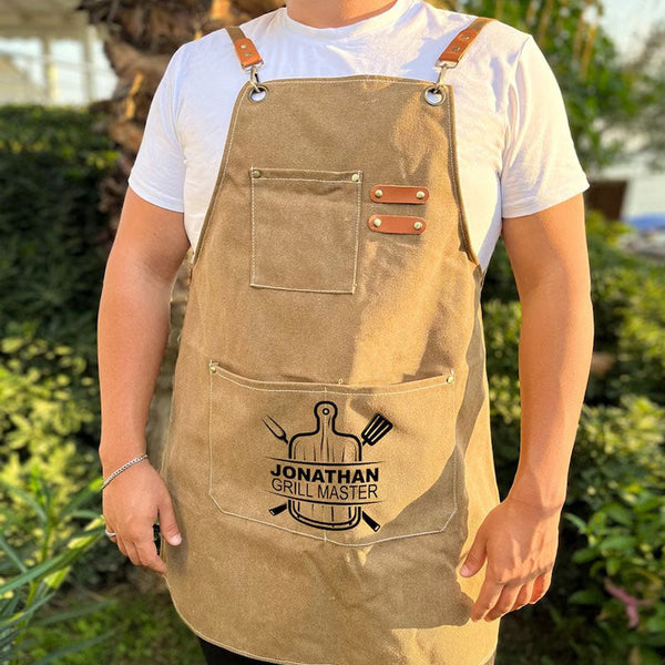 Personalized Apron For Him, Gift For Dad