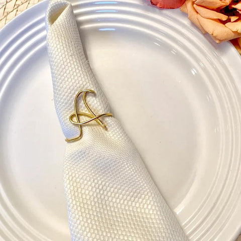 Personalized napkin rings initial napkin rings