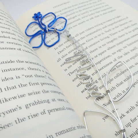 Hibiscus Wire Name, Wire name, Personalized Gift  Bookmark