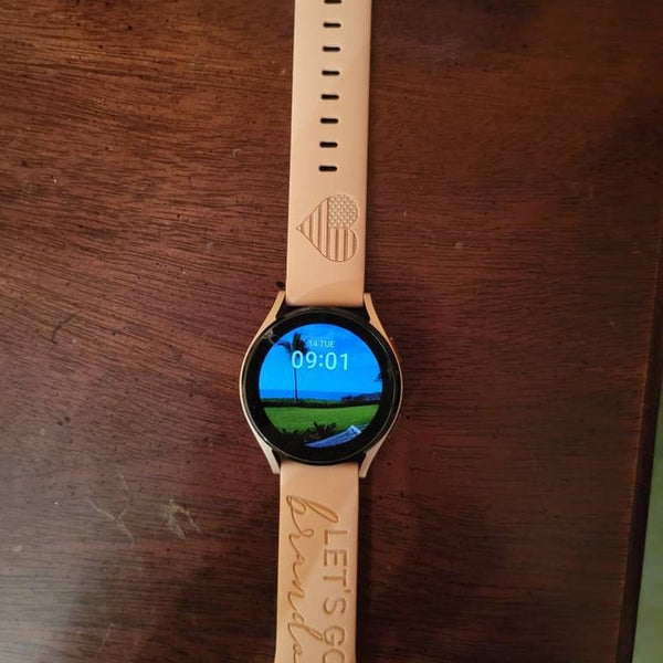 Lets go Brandon Cursive Watchband, Personalized Apple watch band  for Apple, Samsung