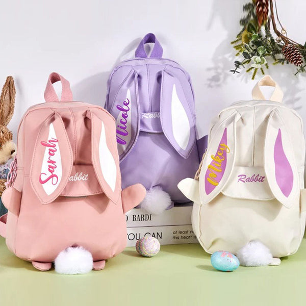 Personalized Easter Basket,Bunny Bag with Name,Boy Easter Bag,Girl Easter Bag Easter Bunny Backpack Easter Egg Bag Monogrammed