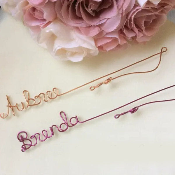 Custom Wire Name Bookmark, Name/Word Paperclip Book Lover Accessories Gift