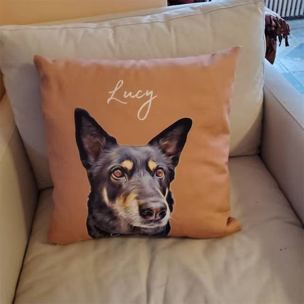 Custom Pet Pillow Using Pet Photo + Name Custom Cat Dog Pillow Personalized Cat Pillows Cases Cat Picture Pillow Pet Picture Pillow