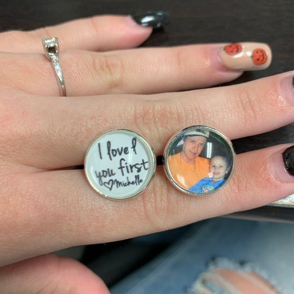 Father of the Bride Gift - Gift from Bride - cufflinks - wedding cuff links - weddings- I loved her first - gifts for dad - gift ideas Dads