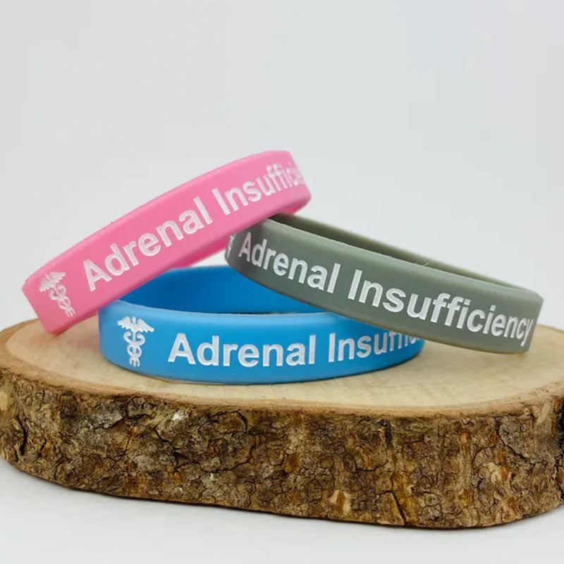 Adrenal Insufficiency Bracelet Medical ID Addison's Band Wristband Alert Jewellery